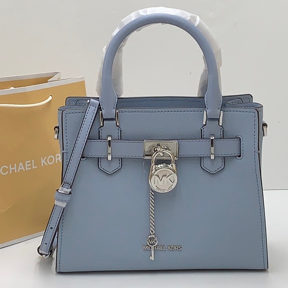 Michael Kors Hamilton Small Satchel Shoulder Crossbody Bag COLOR: Pale Blue
NWT - Picture 3 of 16